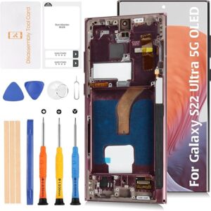 LCD ORG S908 )S22 ULTRA ) BURGUNDY